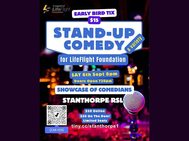 Stand up Comedy in Stanthorpe