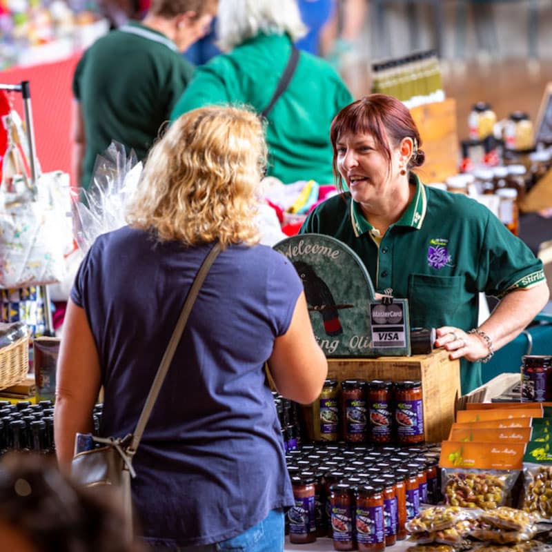 market in the mountains